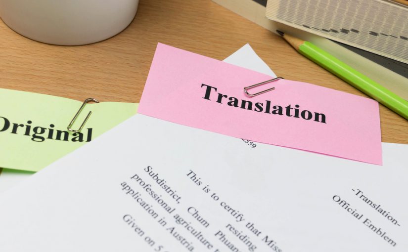 Translated documents with mistakes